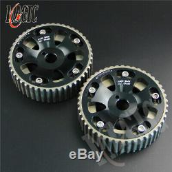 Aluminum Cam Gear pulley Pair for 91-95 Toyota MR2/MR-R/CELICA 3S-GTE SW20 BK