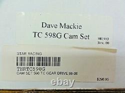 Dave Mackie TC 598G CAM SET for 99-06 Harley-Davidson Bikes