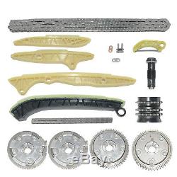 For Mercedes E350 ML350 SL350 GLK350 M272 Camshaft Cam Gears Timing Chain Kit