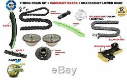 For Mercedes M271 W204 W212 Cgi Turbo Timing Chain Kit Cam Camshaft Gears Guides