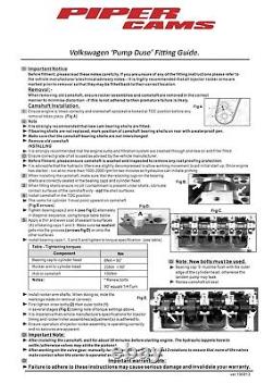Piper 9.8mm Cam for Volkswagen Audi Seat Skoda 1.9 TDI PD PD130 PD150 PD160