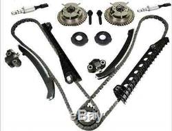 Timing Chain Kit Cam Phasers VVT Valves Fit Ford F-150 F-250 with Seal & Screw